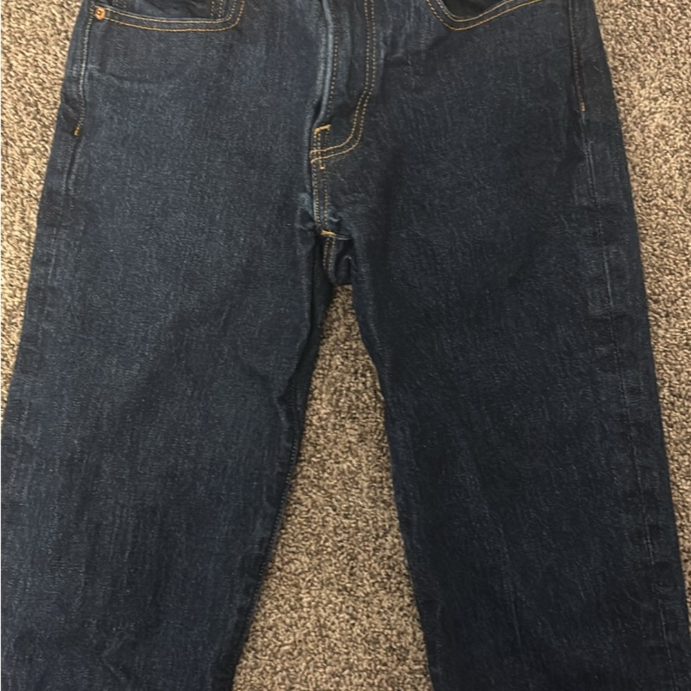 Abercrombie & Fitch Men's Dark Blue Relaxed Jeans